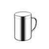 New 304 stainless steel double-layer heat-resistant mug, office children's cup, coffee cup, 316 water cup Item Picture